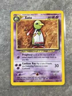 Xatu 52/111 Pokemon TCG Neo Genesis Vintage WOTC Card Regular (Light Play) 2 - Image 1