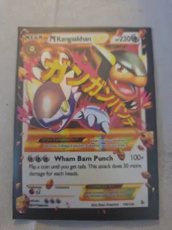 Pokemon TCG M Kangaskhan EX Ultra Rare Holo Card 79/106 XY Flashfire 2014 - Image 1