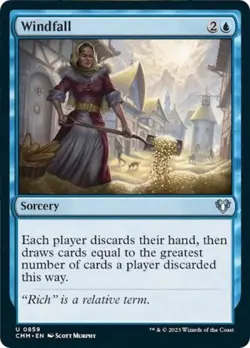 MTG English Windfall NM Normal Commander Masters - Image 1