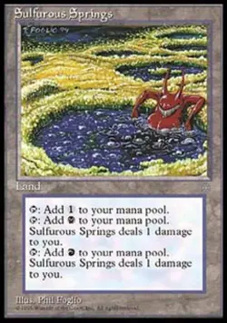 Sulfurous Springs - Heavy Play MTG Ice Age - Image 1