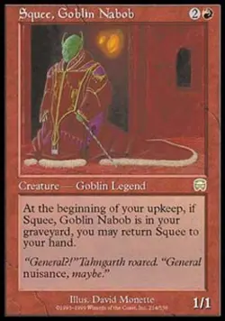 Squee, Goblin Nabob - Heavy Play MTG Mercadian Masques - Image 1