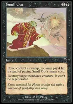 Snuff Out - Heavy Play MTG Mercadian Masques - Image 1