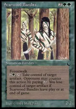 Scarwood Bandits - Heavy Play MTG The Dark - Image 1