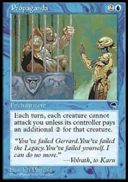 Propaganda - Heavy Play MTG Tempest - Image 1