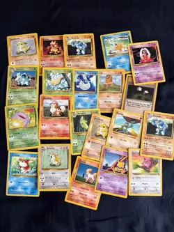 pokemon base set bulk lot charmander eevee bulbasaur and more over 50 cards - Image 3