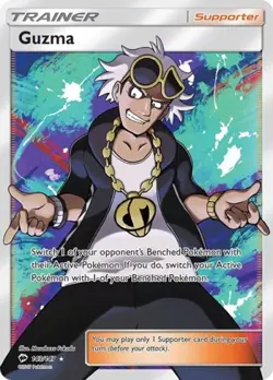 Pokemon Guzma (Full Art) NM 1st Edition Normal SM - Burning Shadows - Image 1
