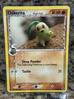 Pokemon CHIKORITA DELTA SPECIES 44/101 (2006 Dragon Frontiers) LP/NM - Image 1