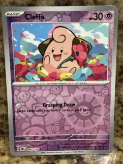 Cleffa 080/197 Reverse Holo Common NM - Pokemon TCG S&V Obsidian Flames OBF - Image 1