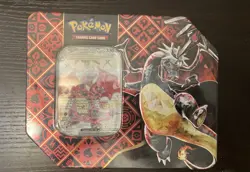 Pokemon Paldean Fates Charizard Ex Tin Sealed 5x Packs Scarlet & Violet - Image 1
