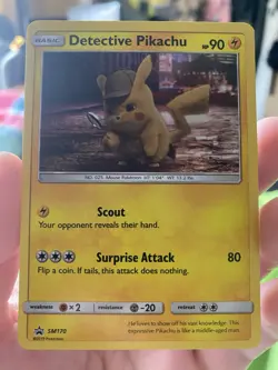 Pokemon Promo Cards Detective Pikachu - SM170 - SM Black Star Promo x1 nm - Image 1