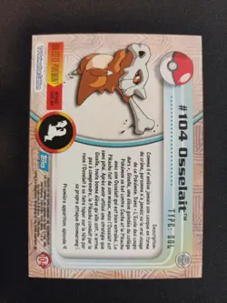 Carte Pokemon Topps Osselait #104 - Image 2