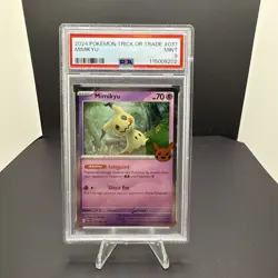 PSA 9 MINT MIMIKYU HOLO 037/091 2024 TRICK OR TRADE POKEMON TCG - Image 1