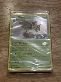 Pokemon TCG Rebel Clash Flapple SWSH022 Stamped Promo Sealed Build And Battle - Image 1