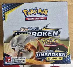 Pokemon Sun and Moon Unbroken Bonds (EMPTY) Booster Box - No Cards - Box Only - Image 1