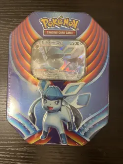 Pokemon TCG Evolution Celebration Tin Glaceon GX Sealed - Image 1