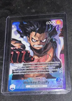 One Piece Card Game OP11 040 Leader Monkey D.Luffy Alt Art English - Image 1