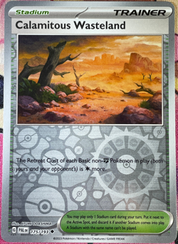 Calamitous Wasteland Reverse Holo - 175/193 - Paldea Evolved Pokemon 2023 - Image 1