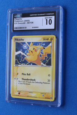 2005 POKEMON EX EMERALD PIKACHU 60/106 CGC 10 - Image 1