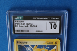 2005 POKEMON EX EMERALD PIKACHU 60/106 CGC 10 - Image 2