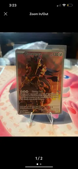 Pokemon Zamazenta 201/182 Sv10: Destined Rivals Full Art Illustration Rare Holo - Image 1