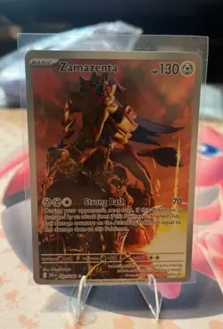 Pokemon Zamazenta 201/182 Sv10: Destined Rivals Full Art Illustration Rare Holo - Image 2