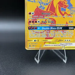 Reshiram & Charizard GX SM247 Sm Promo (Gold) Holo Pokemon TCG 💎 NM 💎 - Image 5