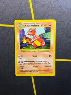 Charmeleon 24/102 Uncommon - Pokemon Base Set Shadowless WOTC - MP - Image 1