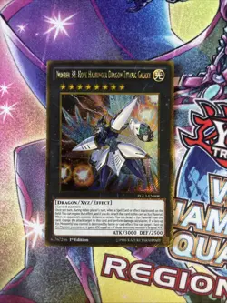 (YBL) YuGiOh! Number 38: Hope Harbinger Dragon Titanic Galaxy PGL3-EN008 Gold LP - Image 1