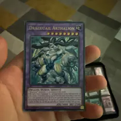JUSH-EN006 Dracotail Arthalion Ultra Rare 1st Ed YuGiOh - Image 1