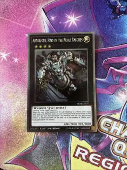 (YBL) Yugioh Artorigus, King Of The Noble Knights NKRT-EN037 Platinum Rare LP - Image 1