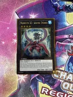 (YBL) Yugioh Number 32: Shark Drake PGLD-EN044 1st Edition Premium Gold LP - Image 1