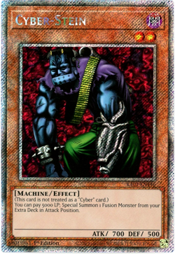 YuGiOh! Cyber-Stein - RA03-EN146 - Platinum Secret Rare 1st Edition English NM/M - Image 1