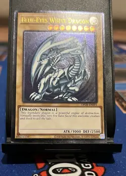 Yugioh Blue-Eyes White Dragon OP28-EN001 Ultimate Rare VLP - Image 1