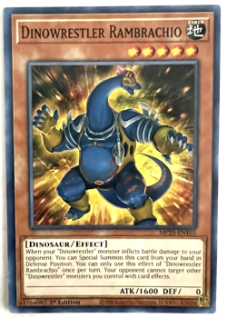 YuGiOh! - Dinowrestler Rambrachio - MP20-EN105 - 1st Edition - Common - Image 1