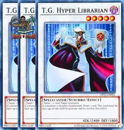 Yugioh! 3x T.G. Hyper Librarian OP23-EN022 Common NM - Image 1