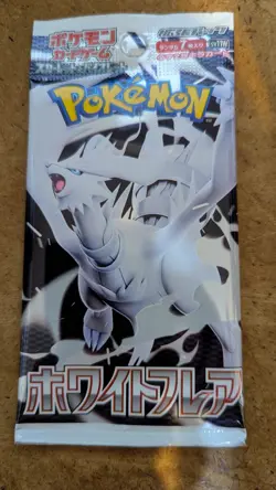 White Flare Booster 1 Pack Pokemon Card Japanese SV11W - Image 1
