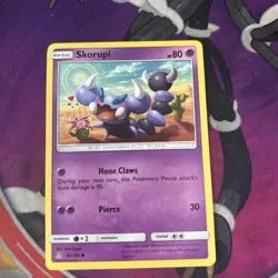 Skorupi 54/156 - NM SM Ultra Prism - Pokemon 2018 Common TCG Card (B) - Image 1