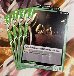 Gundam Card Game Underground Desert Base GD01-126 C Playset Of 4 Newtype Rising - Image 1