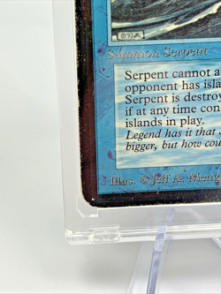 ALPHA - Sea Serpent - Played MTG Magic the Gathering Card in Magnetic Holder - Image 3