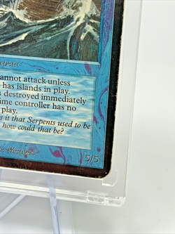 ALPHA - Sea Serpent - Played MTG Magic the Gathering Card in Magnetic Holder - Image 4