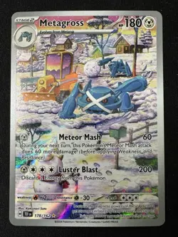 NM-Mint Metagross - 178/162 - Illustration Rare Pokemon Temporal Forces TCG Card - Image 1