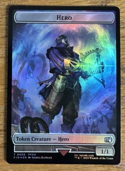 MTG Final Fantasy Token, Hero 0008 / Frog 0018 - Foil - Image 1