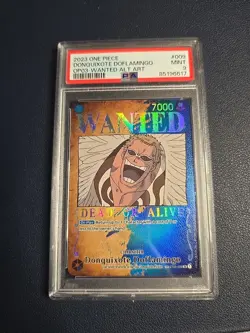 One Piece Card Game Donquixote Doflamingo SP ST03-009 SR Wanted OP03 PSA 9 - Image 1
