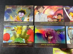 Pokemon 2000 Vintage Topps TV Animation Edition Rainbow Foil 9 Card Set NM - Image 2