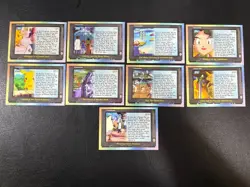 Pokemon 2000 Vintage Topps TV Animation Edition Rainbow Foil 9 Card Set NM - Image 5