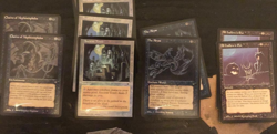 magic the gathering - 8 card lot - all hallows even, the abyss, forcefield, ^_^ - Image 1