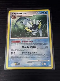 Pokemon TCG Vaporeon Card 34/111 Rising Rivals Regular - Image 1