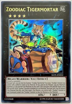 RATE-EN052 Zoodiac Tigermortar - Ultra Rare Unlimited Near Mint YuGiOh Card - Image 1