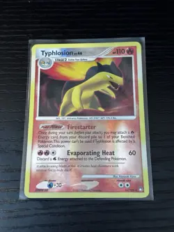 Pokemon Typhlosion Card 16/123 Reverse Holo Rare Mysterious Treasures Series - Image 1
