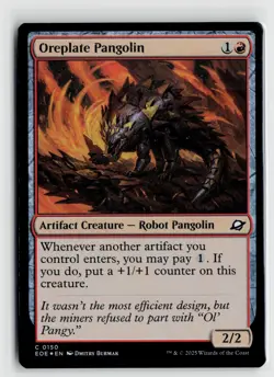 MTG Edge Of Eternities Oreplate Pangolin Foil x1 NM - Image 1